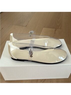 The Row Boheme PVC Leather Mary Jane Flats size 36/us 6